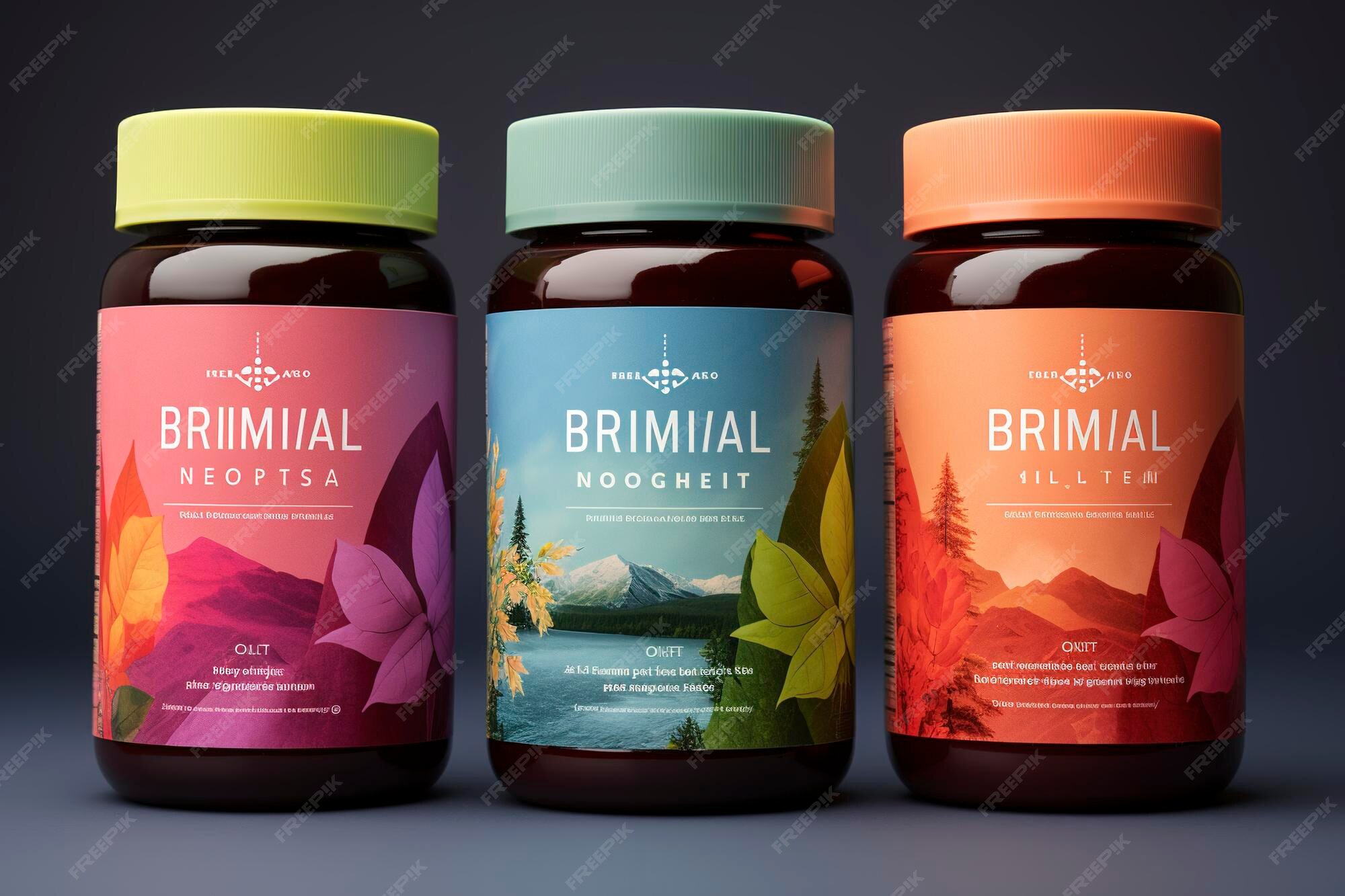 Premium Photo  Craft a compelling visual narrative for a supplement label design mockup
