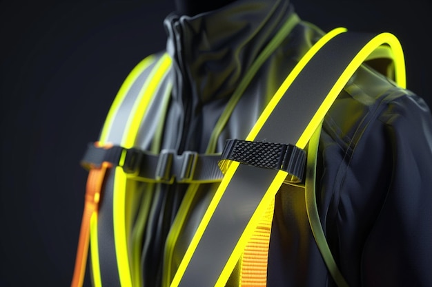 Photo craft reflective safety vests with adjustable stra generative ai