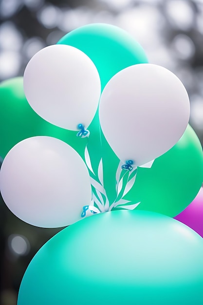 Craft a Symphony of Joy with Vibrant Balloon Bouquets and Dazzling Decorations wallpaper background