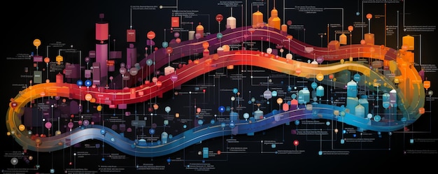 Photo craft a visualization of big data wallpaper