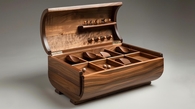 Photo crafted from rich dark wood this jewelry box is the perfect place to store your precious treasures