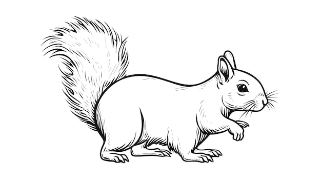 Crafter456 Hand Drawn Squirrel