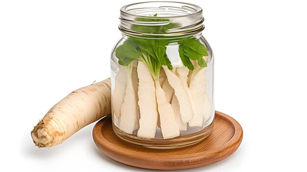 Photo crafter456 horseradish in a transparent glass jar