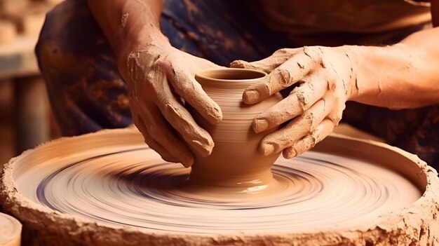 Crafter456 Lifestyle the process of creating pottery isolated o c855a6c2