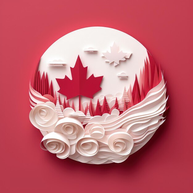 Crafting Canada 3D Paper Cut Artwork ter viering van de dag van Canada