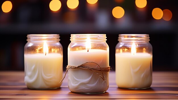 Photo crafting candles ideas for a warm atmosphere