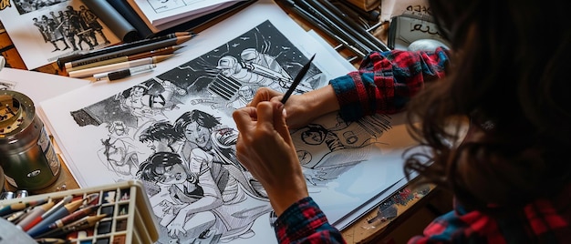 Crafting Creativity Fotograaf Een kunstenaar vastleggen