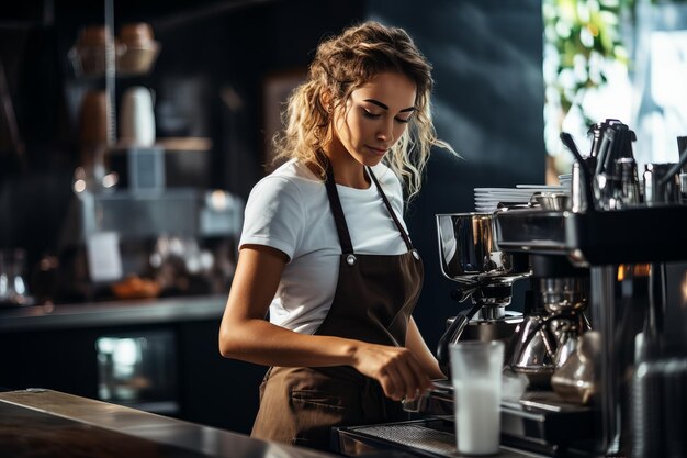 Crafting the Perfect Cup The Talented Female Barista at Your Favorite Cafe