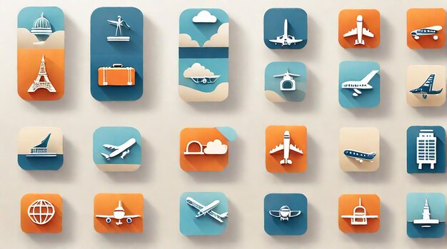 Crafting a Versatile Set of Travel Icons