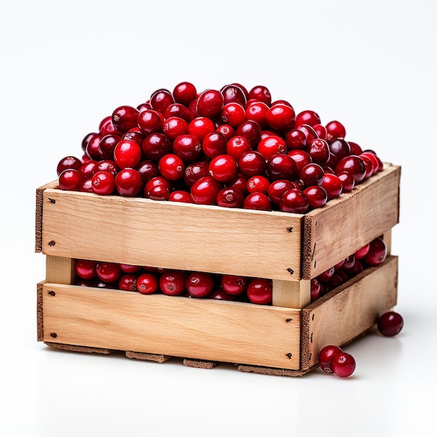 Cranberries in een krat