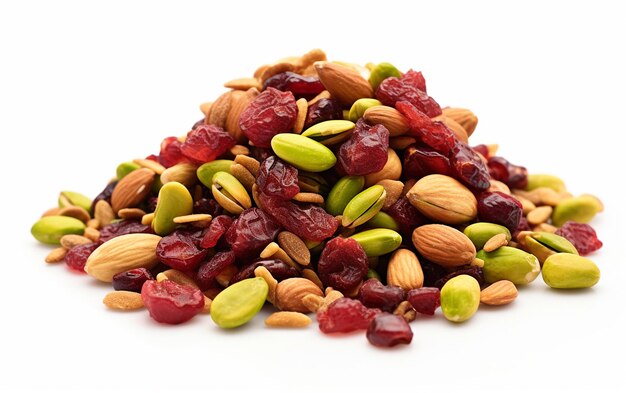 Cranberries and Pistachios Heap A Colorful Mix