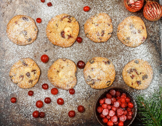 Cranberry (cowberry, lingonberry) cookies 