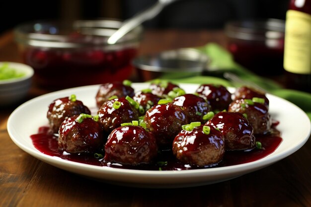 Cranberry Glazed Party Meatballs