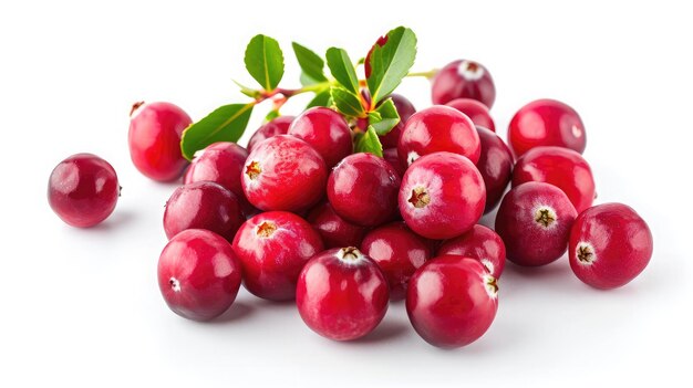 cranberry on isolated white background