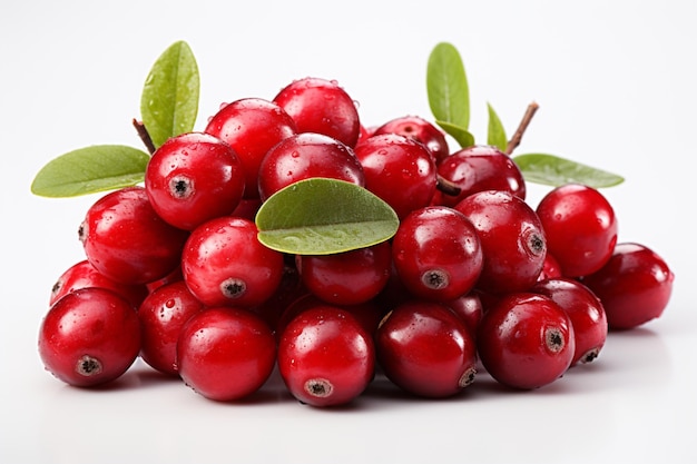 Cranberry isolated on white background