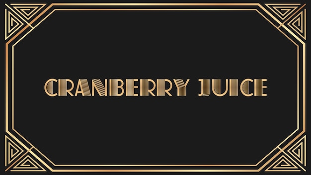 Photo cranberry juice jazz gold textjpg