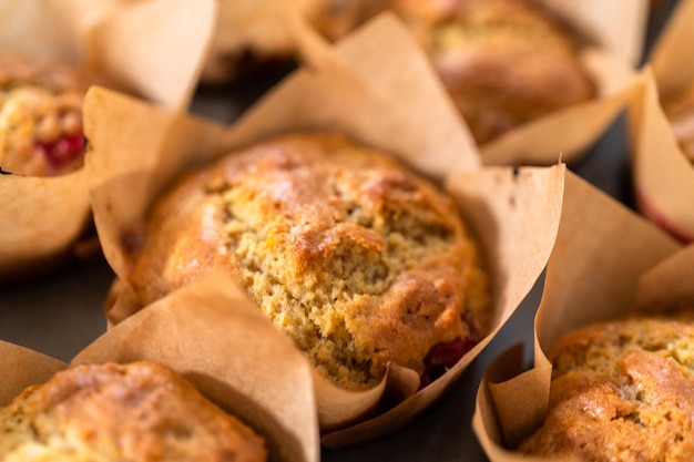 Cranberry muffins