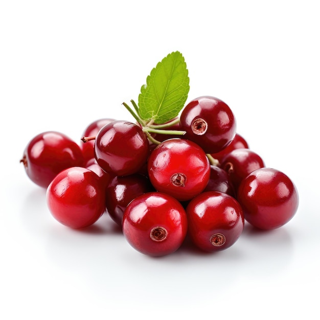 cranberry white background