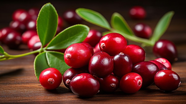 Cranberry with leave