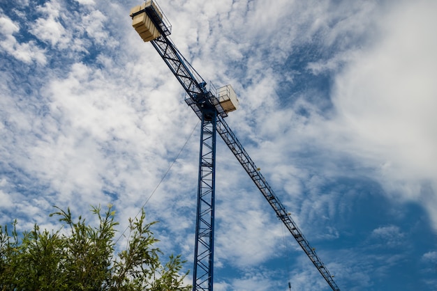 Crane is used in the construction