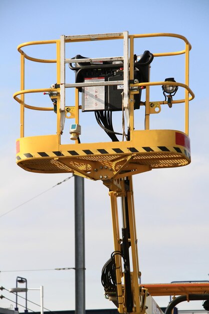 Photo crane with blue sky no people stock photo