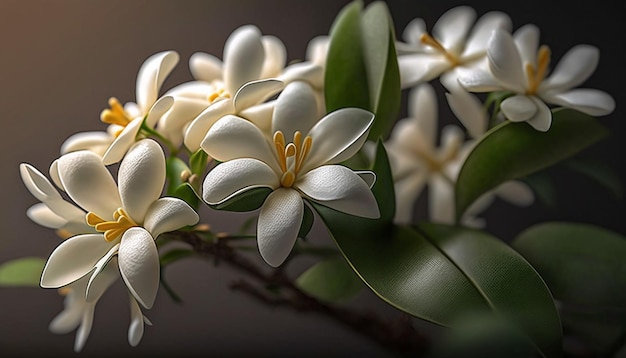 Crape Jasmine Flower Generative AI