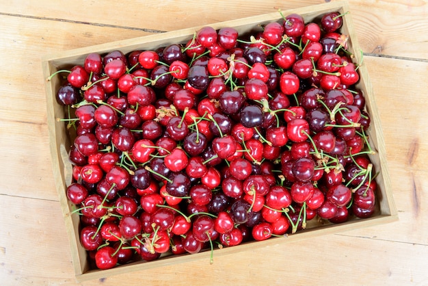 crate of cherries