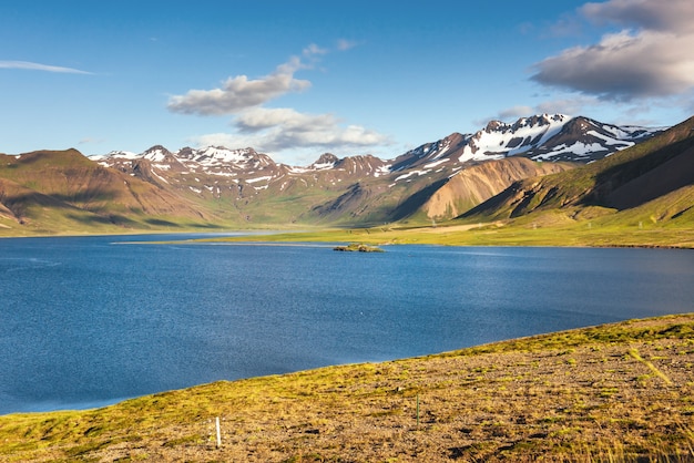 Crater lake in Landmannalaugar area, Fjallabak Nature Reserve, Iceland