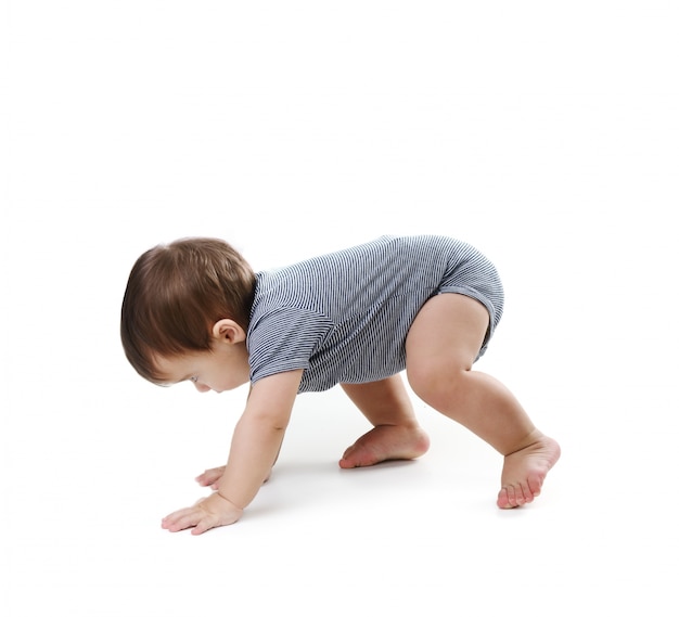 crawling baby boy