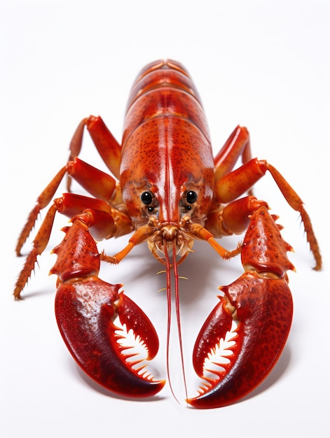 Crayfish Studio Shot Isolated on Clear White Background Generative AI