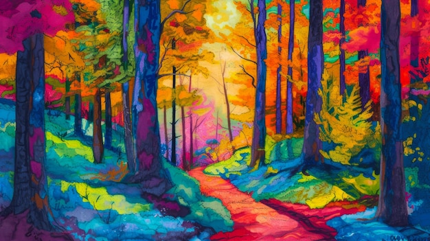 Crayon Magic A North American Forest Tale