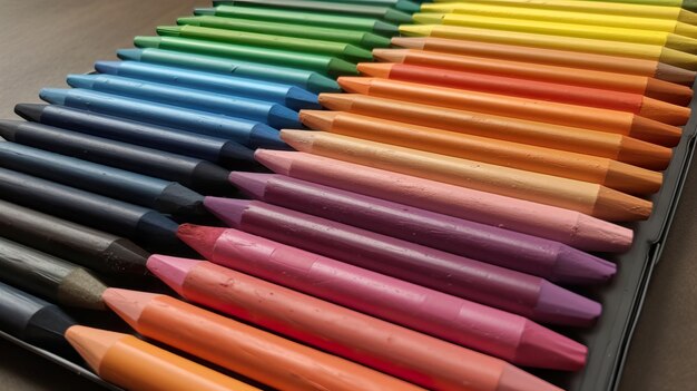 Crayons color sample