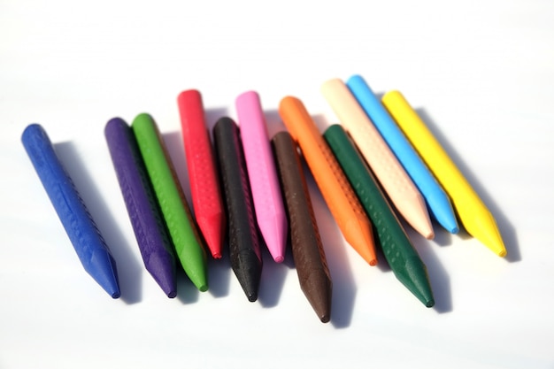 Photo crayons for drawing back to school