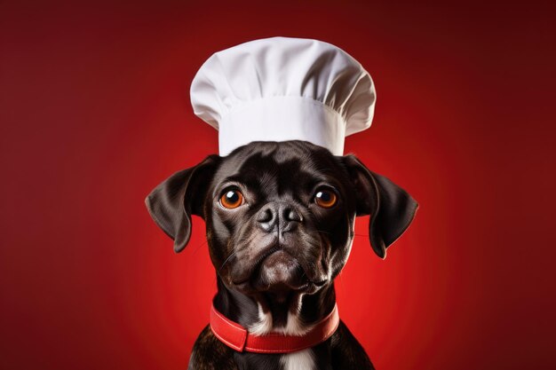 Photo crazy animal chef portrait