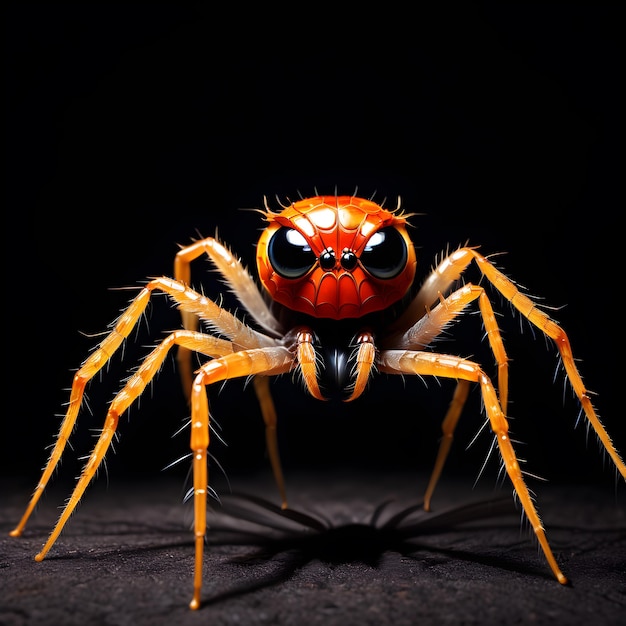 The Crazy Spider is quite a sight to behold with its big bulging eyes and exaggerated features Agai