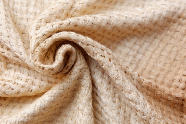 Cream cloth background texture, beautiful cloth close-up
