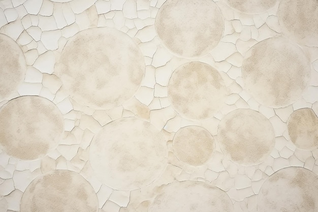Cream Concrete Texture Pattern Circle for Background