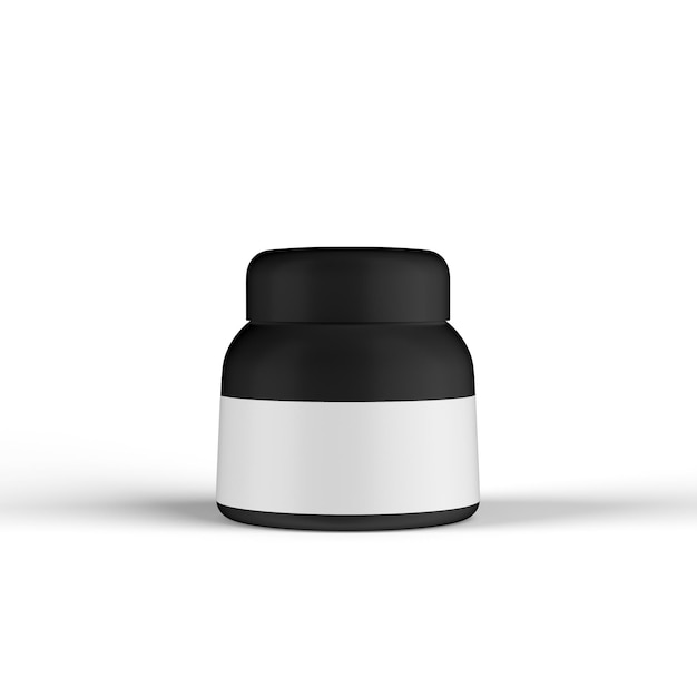 Cream Jar 3d rendering