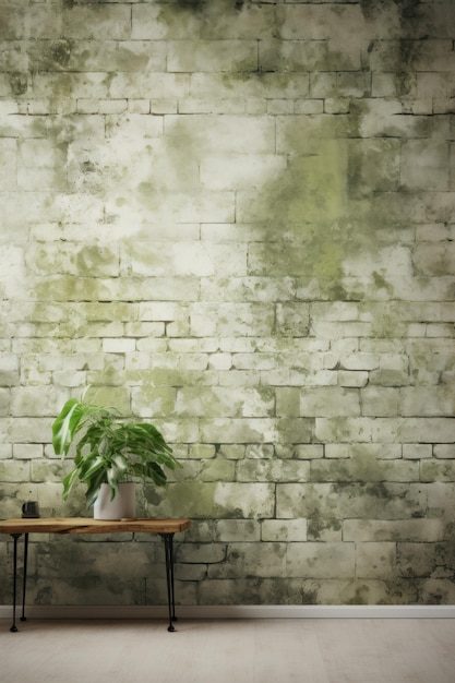 Cream and moss green brick wall concrete or stone texture ar 23 v 52 Job ID c4af98e96a114893b48ec9ba648ac572