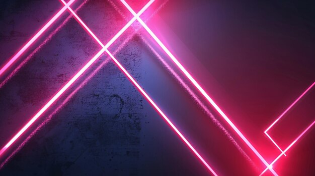 Cream Neon Geometric Shapes Abstract Light Background