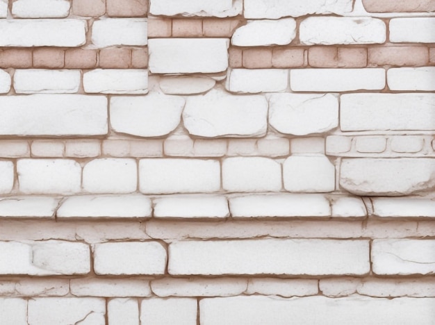 Cream and white brick wall texture background a blank canvas