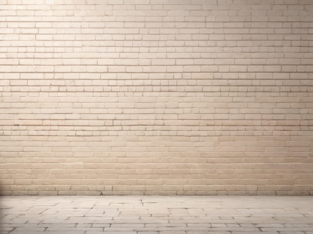 Cream and white brick wall texture background