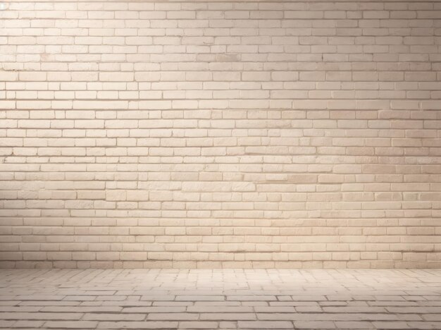 Cream and white brick wall texture background