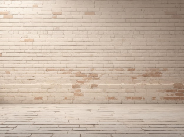 Cream and white brick wall texture background