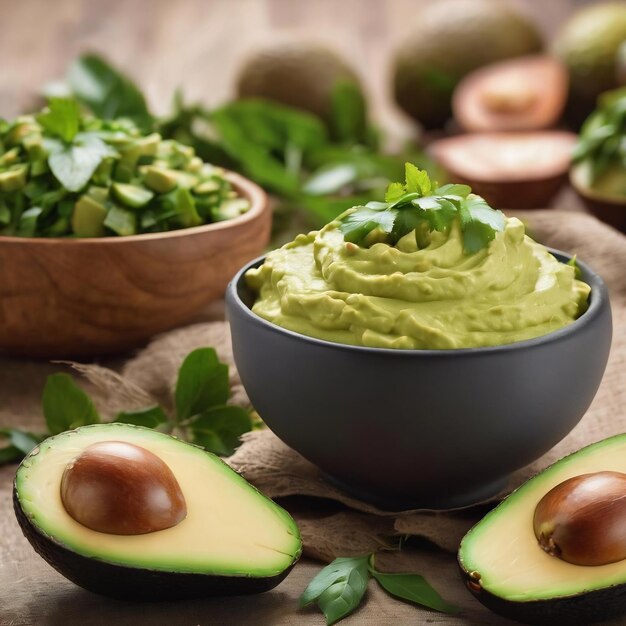 Кремовое авокадо радует свежим питательными веществами, идеально подходит для салата гуакамоле и здорово.