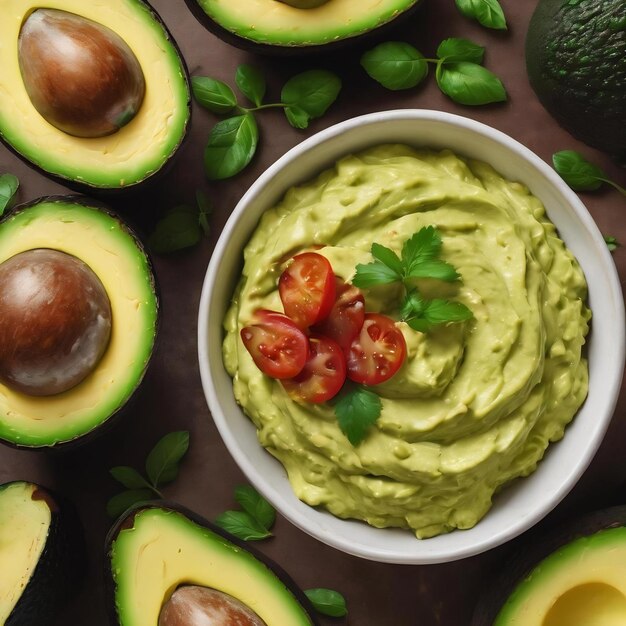 Creamy avocado verrukking verse voedingsstoffen verpakt goedheid perfect voor guacamole salades en gezond