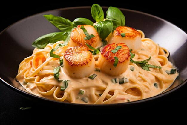 Creamy Bay Scallop Spaghetti