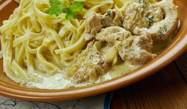 Creamy Cajun Linguine noodles pasta,  perfect family meal