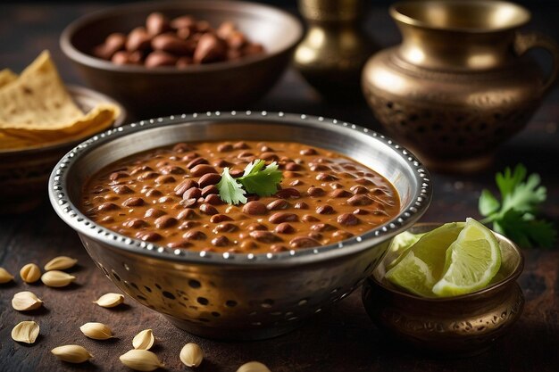 Creamy Dal Makhani in Indian Bowl