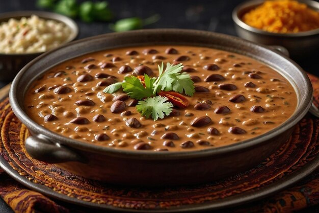 Foto dal makhani cremoso in un piatto da servire